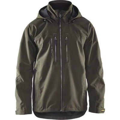 Image de Veste hiver technique vert Olive/noir, respirantétanche