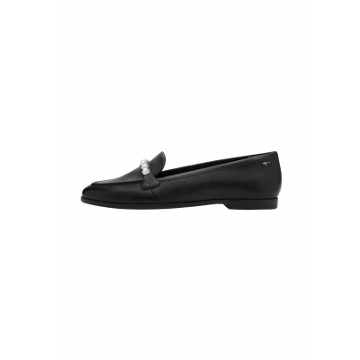 Afbeelding van Tamaris Ballerina&#039;s, Dames, Maat: 42, Black leather Leer