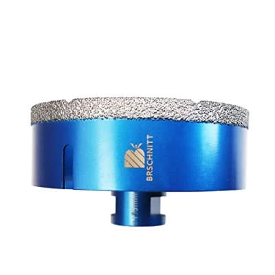 Afbeelding van BRSCHNITT Diamanttegelboor, 115 mm, vacuümgesoldeerde en boorkroon met schroefdraad M14 voor droog boren van porselein, tegels, graniet, marmer