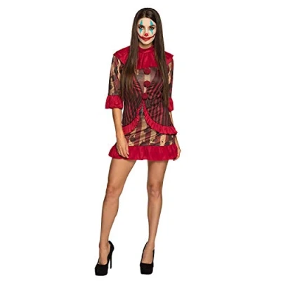 Afbeelding van Boland Kostuum Midnight clownette (44/46) Volwassenen Clown Circus Halloween Horror