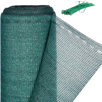 Afbeelding van Relaxdays zichtbreeknet groen 1 meter balkonscherm net hekwerk zichtdoek tuin x 10