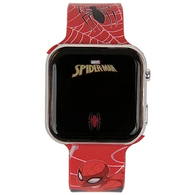 Afbeelding van Disney Jewelry Spiderman LED Smartwatch voor kinderen, Maat: One Size, Red