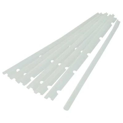 Afbeelding van vhbw 6 x rubberen lipjes compatibel met Neato XV 11, 12 robotstofzuiger, set reservelamellen, incl. schraper, wit