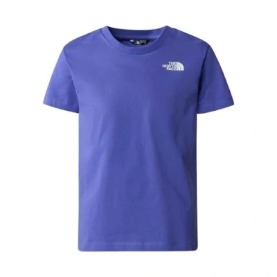Afbeelding van The North Face Redbox TEE BACK BOX Graphic Unisex Tshirt print voor kinderen, Maat: 140, Blue