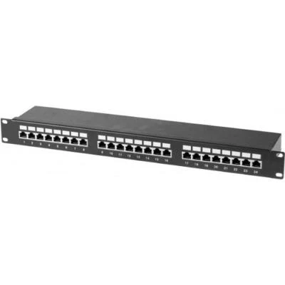 Image de Panneau de brassage rj45 24 ports cat6 stp 1u