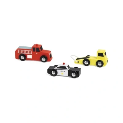 Afbeelding van Classic World Houten Hulpdienst Auto&#039;s Set, 3st.
