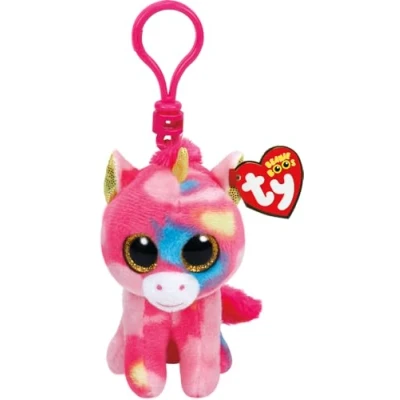 Afbeelding van TY Beanie Boo&#039;s Clip Fantasia Unicorn 15 cm Multi Kleuren Eenhoorn Knuffel Wasbare Buitenzijde Gemaakt van zacht Pluche