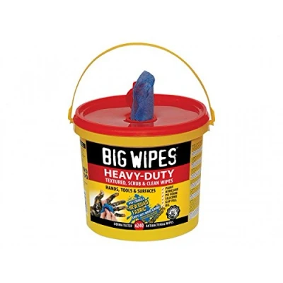 Afbeelding van Big Wipes Heavy duty Schoonmaakdoekjes Emmer 240 Stuks