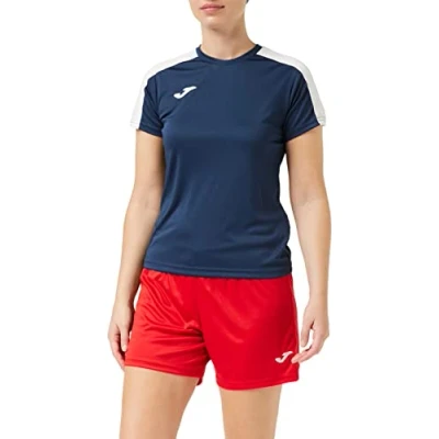 Afbeelding van Joma Academy T shirt voor dames, korte mouwen, marineblauw/wit