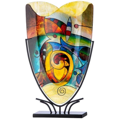 Afbeelding van Gilde Glas Vaas Verona V XL