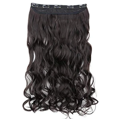 Afbeelding van CAISHA Clip in extensions, 55 cm, golvend, chocoladebruin, C52a 1
