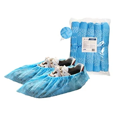 Afbeelding van 100 OneProtek antislip wegwerpoverschoenen scheurvaste schoenovertrek polypropyleen vlies 30 g/m² blauw eenheidsmaat