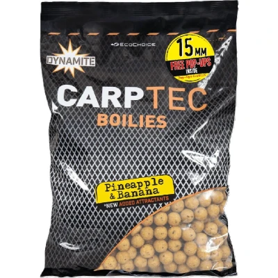 Afbeelding van Dynamite Baits Carptec Pineapple &amp; Banana Boilies 15mm (1.8kg)