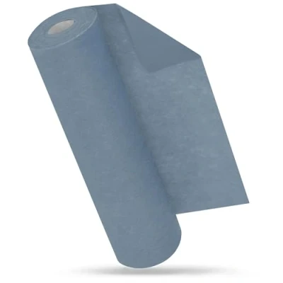 Afbeelding van MODERNO tafelloper, vlies, blauw, grijs, modern, tafeldecoratie voor buiten, verjaardagsfeest, bruiloft, 30 cm x 25 m