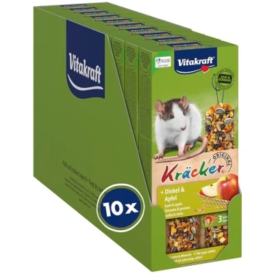Afbeelding van Vitakraft Ratten Kracker Corn/Fruit Knaagdiersnack 10 x 2 stuks