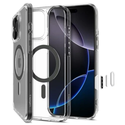 Afbeelding van Spigen Ultra Hybrid T MagFit beschermhoes voor iPhone 16 Pro grafiet