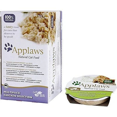 Afbeelding van Applaws Cat Kuipje Mp Selection Kattenvoer Kip 8x60 g