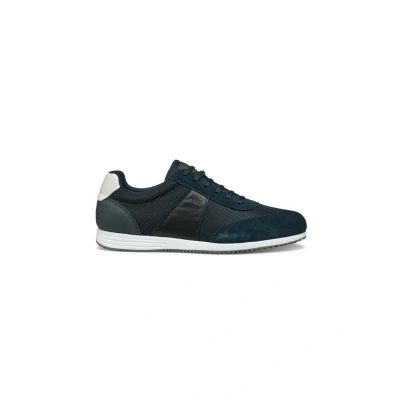 Afbeelding van Geox U Arthien Sneakers laag, Heren, Maat: 39, Navy black Textiel/ synthetisch