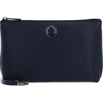 Afbeelding van MANDARINA DUCK Leren Schoudertas Mellow Leather Crossover Bag Dress Blue Blauw