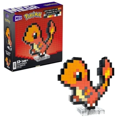 Image de Jeu de construction Mega Salamèche Pixel Art