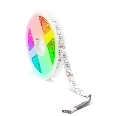 Afbeelding van Arotelicht Ledstrip, 12 V, flexibel, 5 m, 5050 SMD RGB + warmwit, RGBWW, IP20, voor binnen, decoratie en verlichting Kerstmis, tv, bar