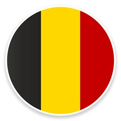 Afbeelding van stickers België vlag 10 x cm 2 stuks vinyl voor auto en laptop