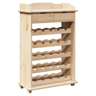 Afbeelding van vidaXL Wijnrek 90x60x30 cm Massief Hout Grenen