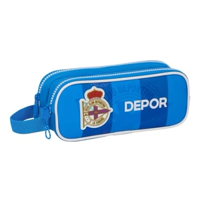 Afbeelding van Pennenetui met 2 vakken R. C. Deportivo de La Coruña Blauw 21 x 8 6 cm