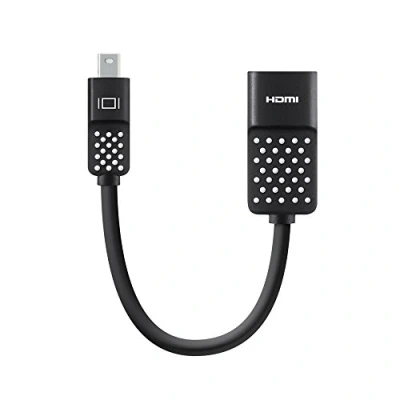 Afbeelding van Mini DisplayPort naar HDMI adapterkabel Belkin 0.13 meter (4K@30Hz, Trekontlasting)