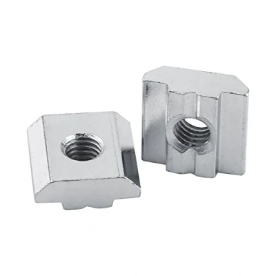 Afbeelding van Glijdende Schuifmoer, Standaard Akozon Sliding T slot Nikkel Coating Koolstofstaal Moer voor Aluminium Profiel Accessoires (EU 20 M5)
