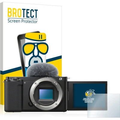 Afbeelding van BROTECT Screenprotector voor Sony Alpha ZV E10 Folie Beschermfolie Beschermglas matte