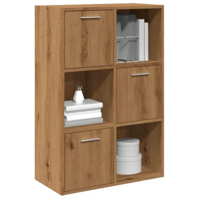 Afbeelding van vidaXL Boekenrek 60,5x30x90 cm bewerkt hout artisanaal eikenkleurig
