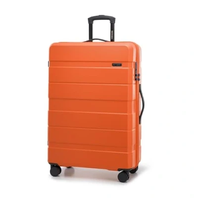 Afbeelding van WITTCHEN COMODO Line Handbagagekoffer van ABS, telescopische handgreep, TSA slot, 4 dubbele wielen, Oranje, Grote koffer
