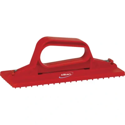 Afbeelding van Vikan Pad Holders &amp; Sanding Pads holder, Hand model Polypropylene 235x100x80mm Red
