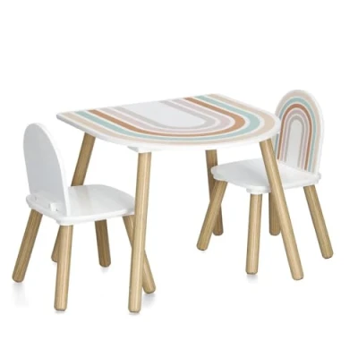 Afbeelding van Zeller Present 13536 Kindermeubelset Rainbow 3 delig MDF/Grenen