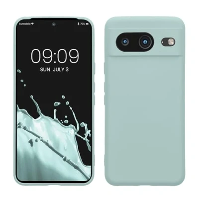 Afbeelding van kwmobile telefoonhoesje geschikt voor Google Pixel 8 Hoesje smartphone Precisie camera uitsnede TPU back cover in cool mint