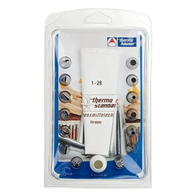 Afbeelding van thermohauser 16 stuks herbruikbare spuitzakken van standaard katoen (spuitzak, adapter, 14 dopsleutels)