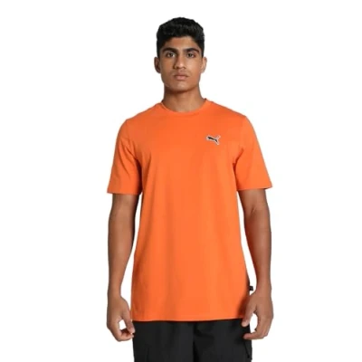 Afbeelding van PUMA BETTER ESSENTIALS Tee Heren T shirt Maple Syrup Maat M