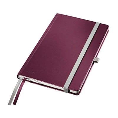 Afbeelding van Leitz Style Notitieboek HC A5 ruit rood