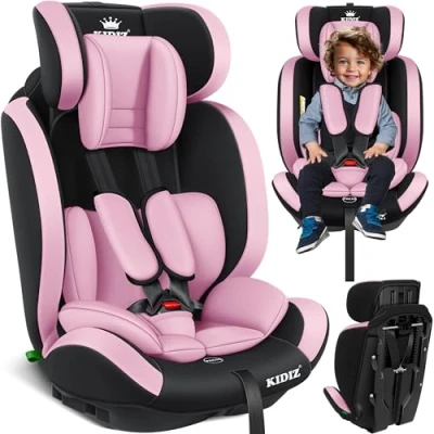 Afbeelding van KIDIZ® Premium Kinderautostoel Groep 1+2+3, 9 36 kg, 5 punts veiligheidsgordel, auto