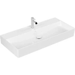 Afbeelding van Villeroy &amp; Boch Memento 2.0 wastafel wit ceramic+ (100 x 47 cm) 1