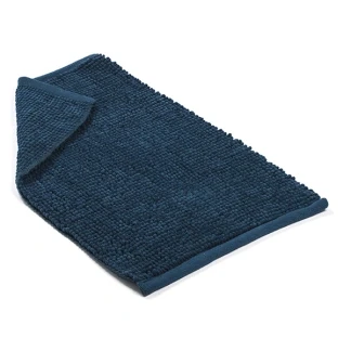 Afbeelding van Badmat Differnz (80 x 50 cm, Microfiber, Donker blauw)