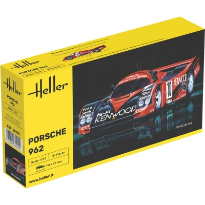 Afbeelding van 1:43 Heller 80109 Porsche 962 Raceauto Plastic Modelbouwpakket