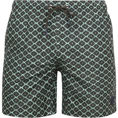 Afbeelding van Suitable Zwembroek Mine Craft Army Groen maat S Heren met Regular fit Pasvorm Herenkleding