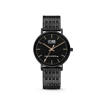 Afbeelding van CO88 Collection 8CW 10075 Horloge Metalen band zwart Ã˜ 36 mm