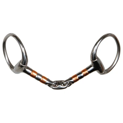 Image de Harry&#039;s Horse Mors à Olive Double Brisure Rouleau Cuivre 13mm 12,5cm