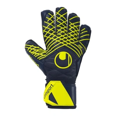 Afbeelding van Uhlsport Prediction Supersoft Keepershandschoenen Marine / Wit Fluogeel Maat: 8.5