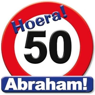 Afbeelding van Verkeers Deurbord 50 Abraham GROOT ca. 50cm