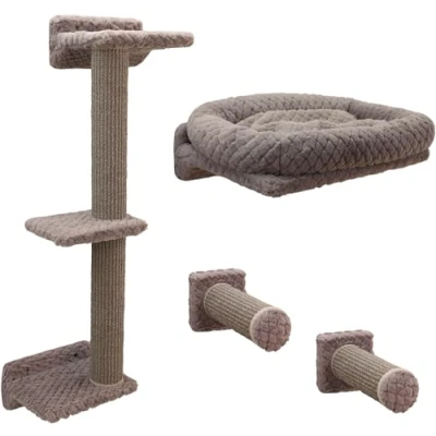 Afbeelding van Kerbl Pet klimwand Monte Alpi voor katten set van 4 delen kat