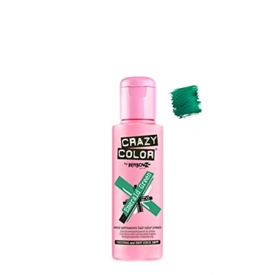 Image de Crazy Color Emerald Green 5 Coloration Semi Permanent des Cheveux